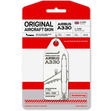Load image into Gallery viewer, Aviation tag Original Aircraft Skin Tag