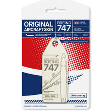 Load image into Gallery viewer, Aviation tag Original Aircraft Skin Tag