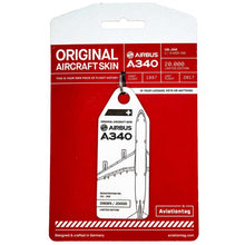 Load image into Gallery viewer, Aviation tag Original Aircraft Skin Tag