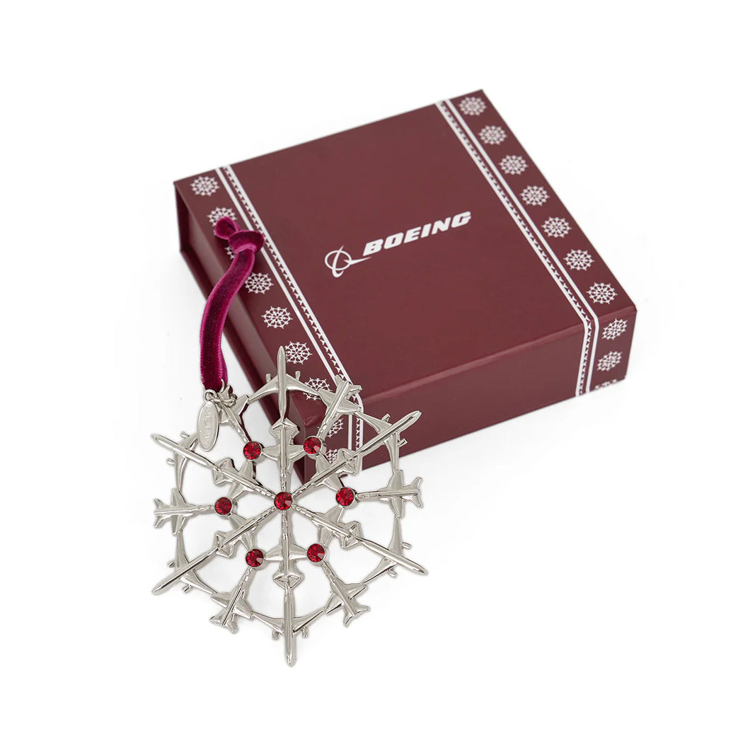 Boeing 2025 Jet Snowflake Ornament