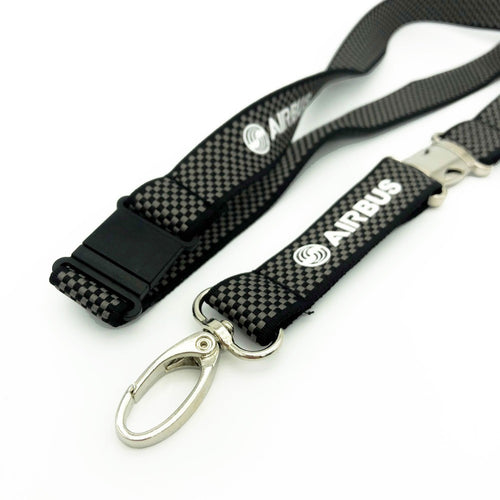 Airbus Carbon Woven Lanyard