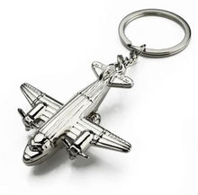 Load image into Gallery viewer, Metal Airplane Keychain