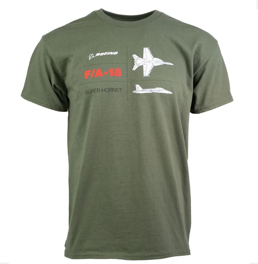 Boeing Tech Line  F/A-18 Super Hornet  T-Shirt (Unisex)