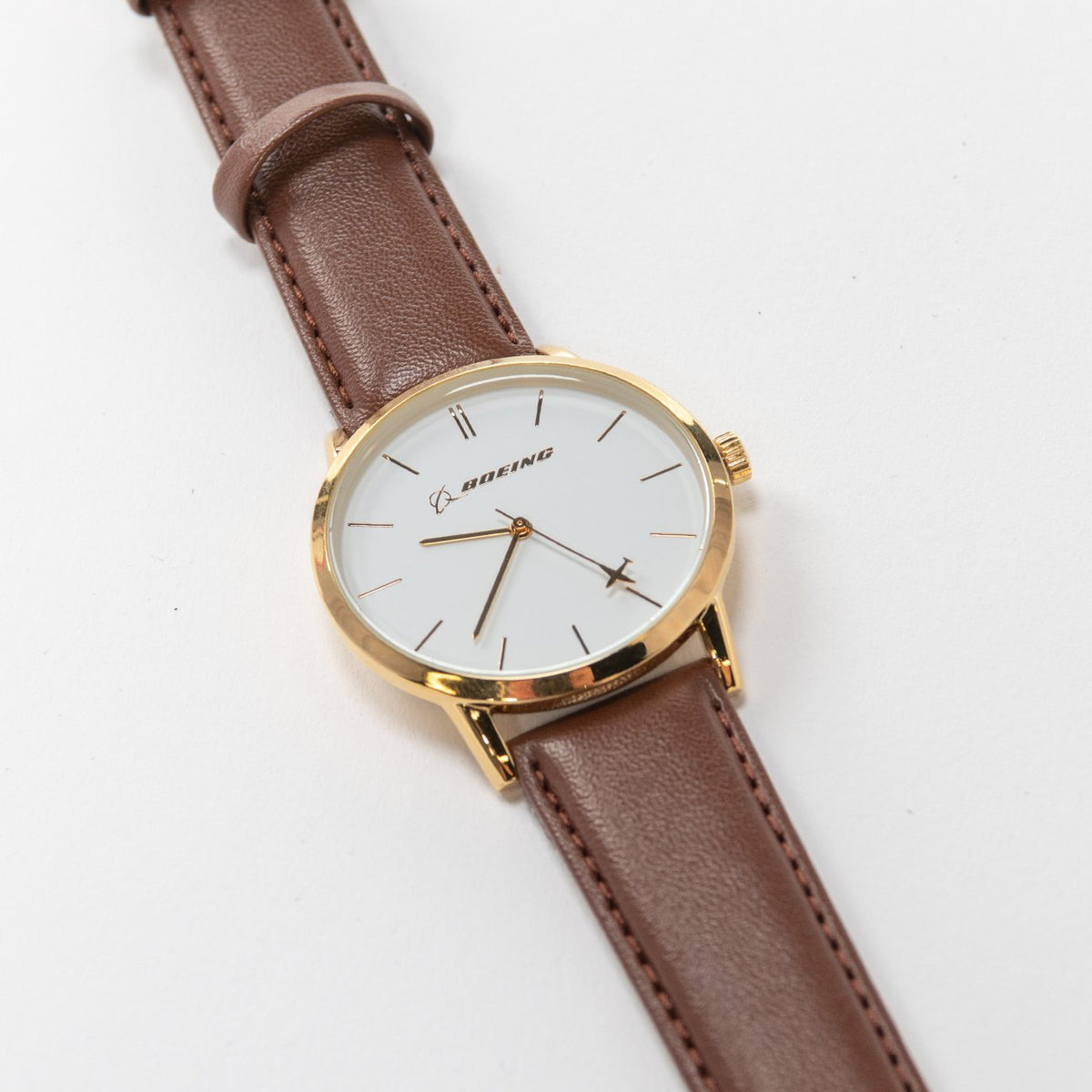 Boeing Gold Rotating Airplane Watch – Flight Experience Singapore