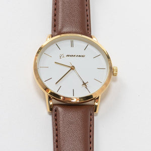 Boeing Gold Rotating Airplane Watch