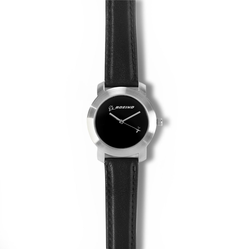 Boeing Women's Silver Rotating Watch (Thick Frame)