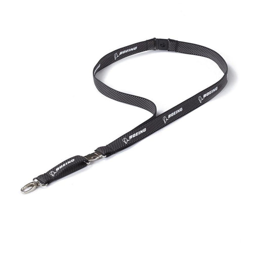 Boeing Woven Carbon Lanyard