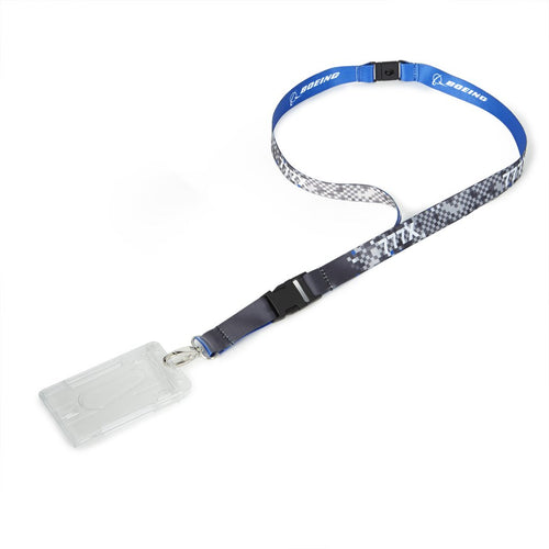 Boeing Pixel Graphic Lanyard
