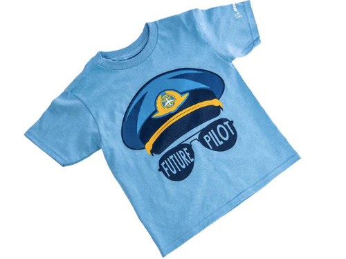 Boeing Toddler Future Pilot tee - Sky Blue color