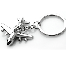Load image into Gallery viewer, Metal Airplane Keychain