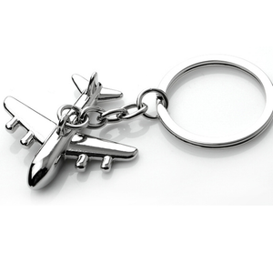 Metal Airplane Keychain
